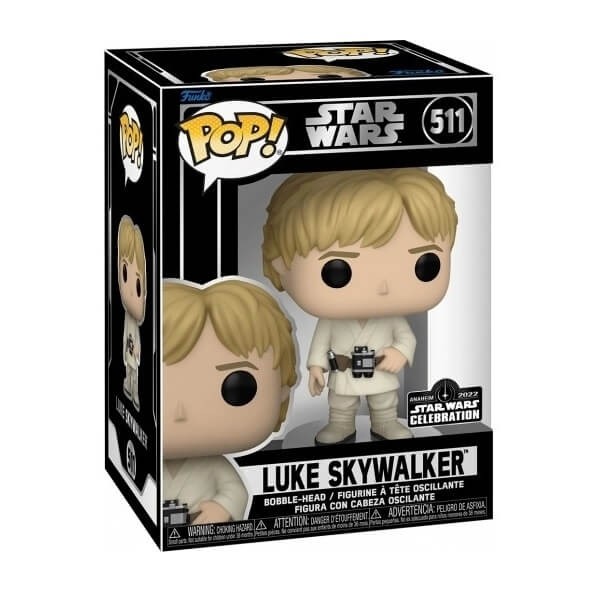 Funko POP Movies Star Wars - Luke Skywalker 511 Bobble-Head 2022 Galactic Convention Exclusive