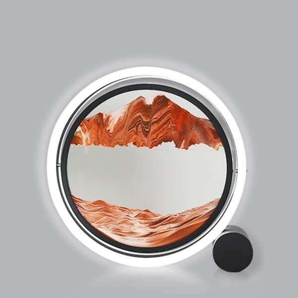 Μεταλλικό Διακοσμητικό Φωτιστικό με Άμμο 30Χ35Χ6 - Κόκκινη Άμμος 