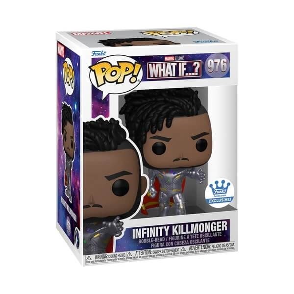 Funko POP Marvel What If? - Infinity Killmonger 976 Bobble-Head Funko Shop Exclusive
