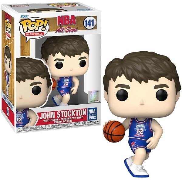 Funko POP Basketball NBA All-Stars - John Stockton (All-Stars 1992) 141 Vinyl Figure 