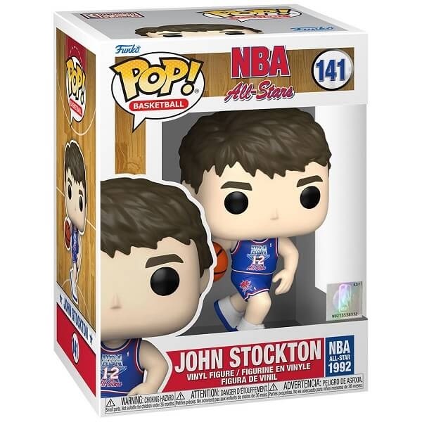Funko POP Basketball NBA All-Stars - John Stockton (All-Stars 1992) 141 Vinyl Figure 