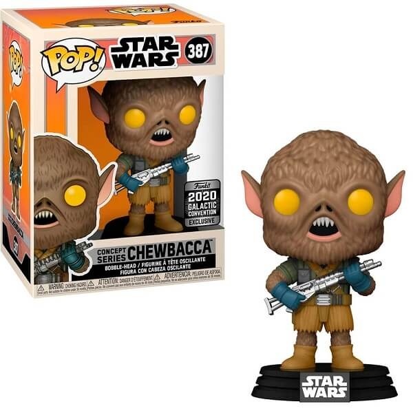 Funko POP Movies Star Wars - Chewbacca 387 Bobble-Head 2020 Galactic Convention Exclusive 