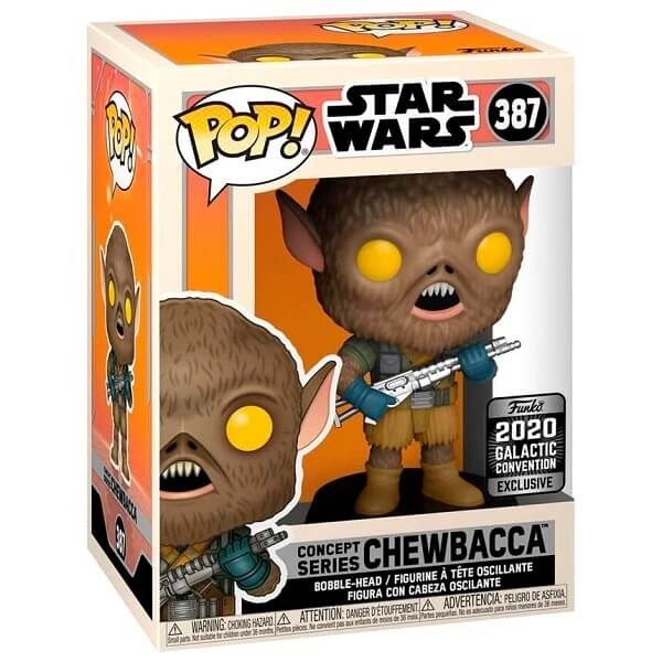 Funko POP Movies Star Wars - Chewbacca 387 Bobble-Head 2020 Galactic Convention Exclusive 
