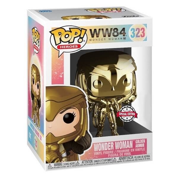 Funko POP Heroes Wonder Woman 1984 - Wonder Woman Golden Armor 323 Vinyl Figure Exlusive