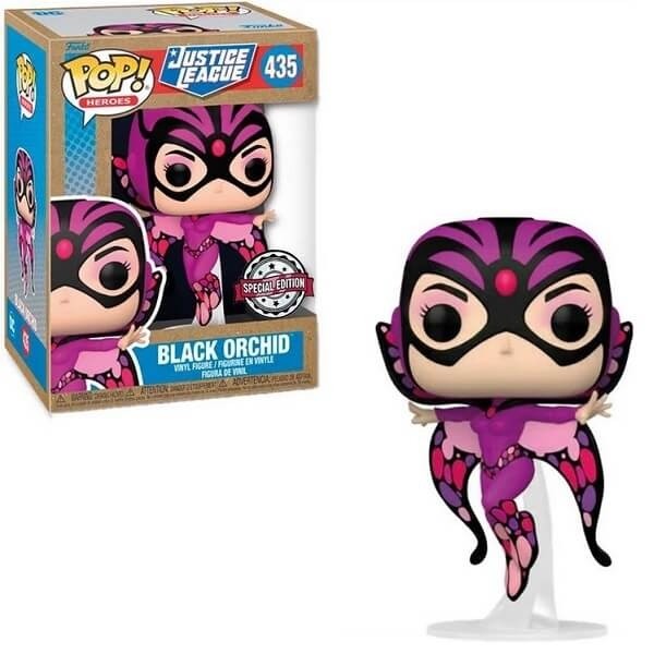 Funko POP Disney Heroes Justice League - Black Orchid 435 Vinyl Figure Earth Day Exclusive 
