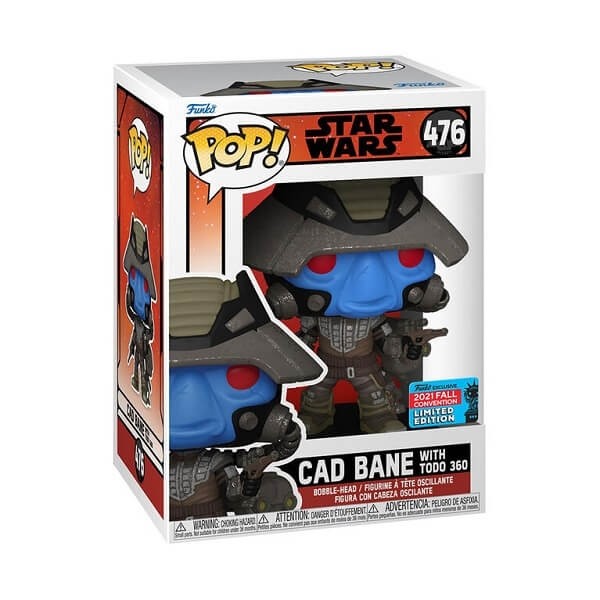 Funko POP Movies Star Wars - Cad Bane with Todo 360 387 Bobble-Head 2021 NY Fall Convention Exclusive