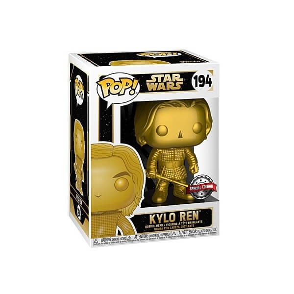 Funko POP Movies Star Wars - Kylo Ren (Gold Edition) 194 Bobble-Head Exclusive