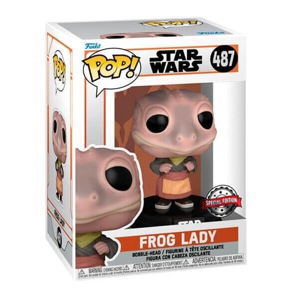 Funko POP Movies Star Wars - Frog Lady 487 Bobble-Head Exclusive