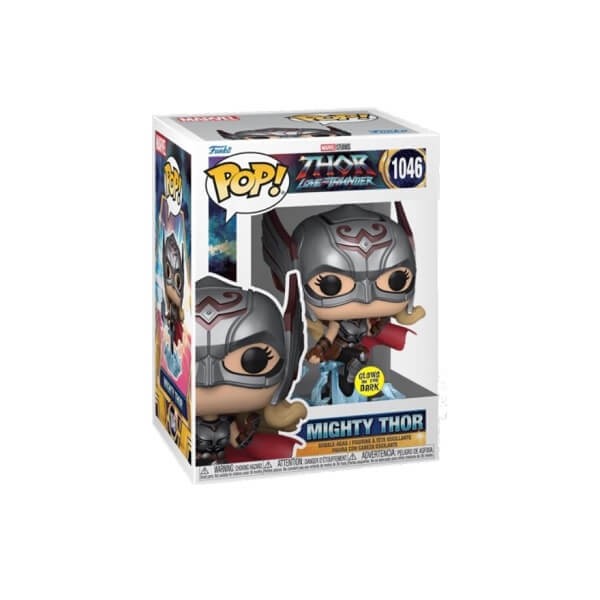 Funko POP Marvel Thor Love and Thunder - Mighty Thor GiTD 1046 Bobble-Head Exclusive