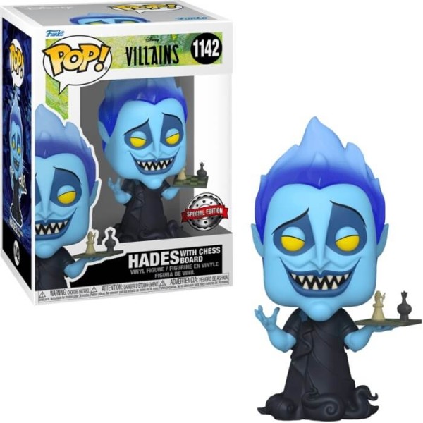 Funko POP Disney Villains - Hades with Chess Board 1142 Vinyl Figure Special Edition Exclusive