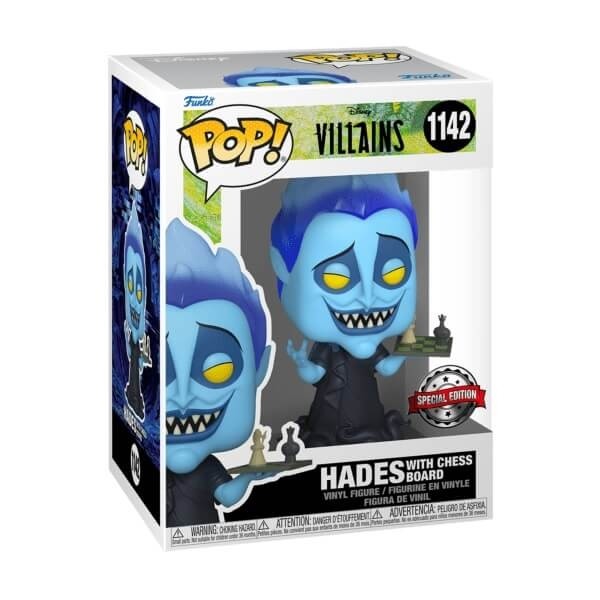 Funko POP Disney Villains - Hades with Chess Board 1142 Vinyl Figure Special Edition Exclusive