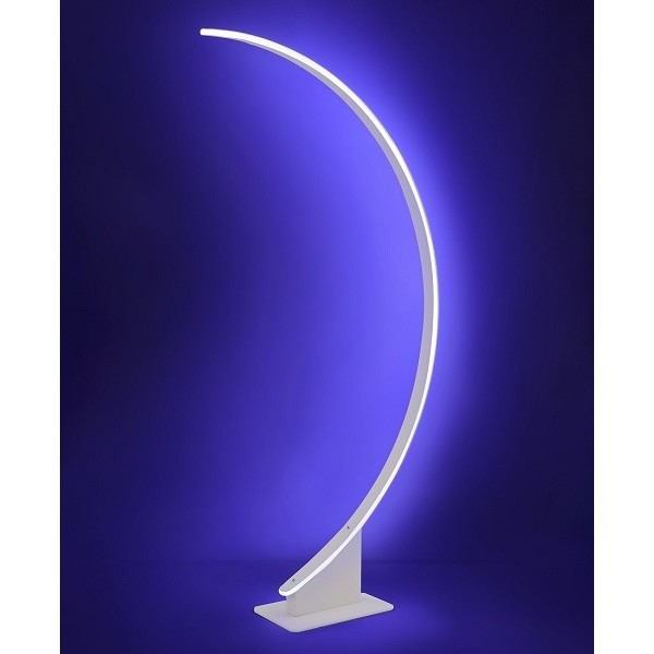 Ελλειπτικό Επιδαπέδιο Ατμοσφαιρικό Φωτιστικό LED με Τηλεχειρισμό Λευκό