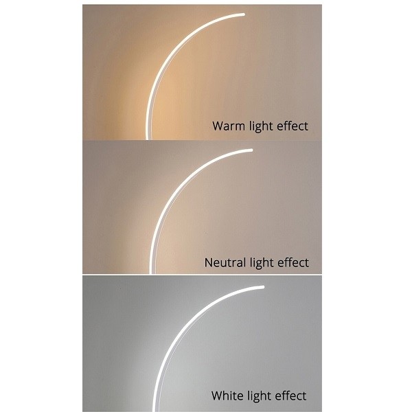 Ελλειπτικό Επιδαπέδιο Ατμοσφαιρικό Φωτιστικό LED με Τηλεχειρισμό Λευκό