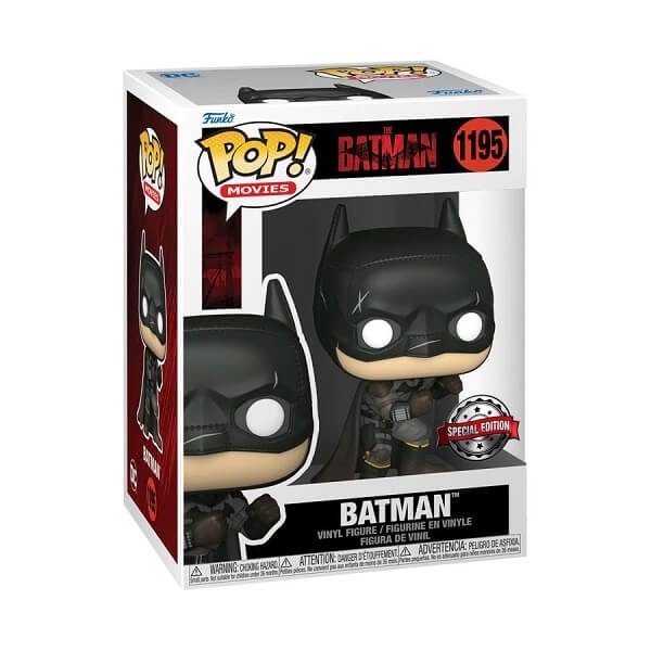 Funko POP Movies The Batman - Batman (Battle Damaged) 1195 Vinyl Figure Special Edition