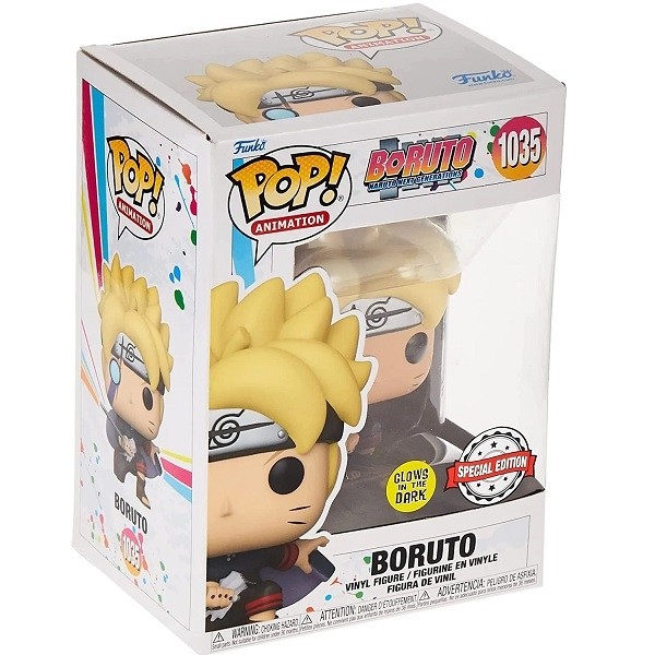 Funko POP Naruto Boruto - Boruto with Marks GiTD 1035 Vinyl Figure Exclusive