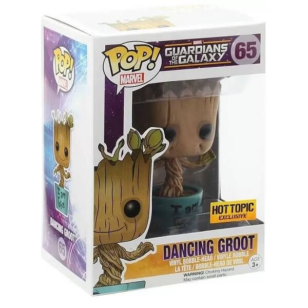 Funko POP Marvel Guardians of the Galaxy - Dancing Groot 65 Bobble-Head Special Edition Exclusive 