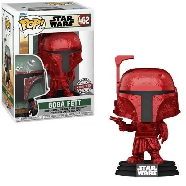 Funko POP Star Wars - Boba Fett (Red Chrome) 462 Bobble-Head 2022 Special Edition
