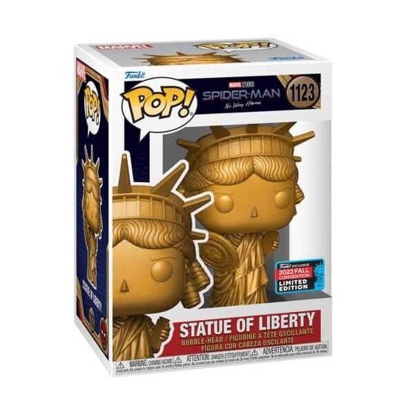 Funko POP Movies Spider Man No Way Home - Statue of Liberty 1123 Bobble-Head 2022 Fall Convention Exclusive 