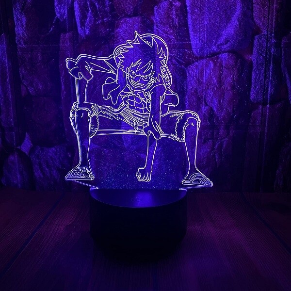 Διακοσμητικό Φωτιστικό One Piece - Cool Luffy 3d Acrylic Led Light USB