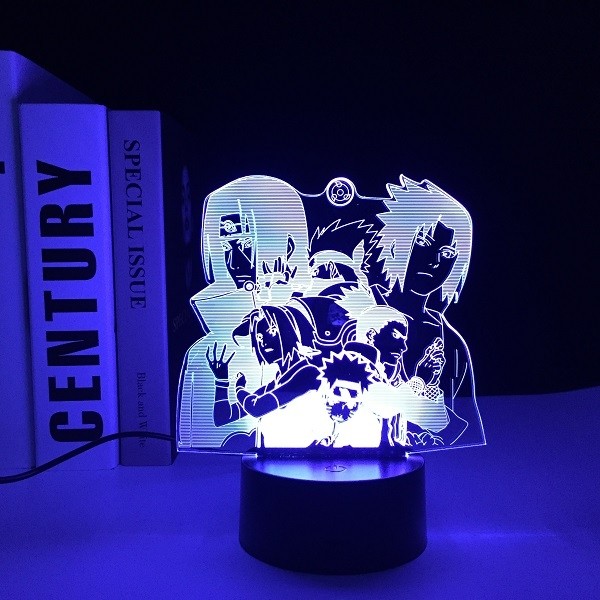 Διακοσμητικό Φωτιστικό Naruto Group 3d Acrylic Led Light USB