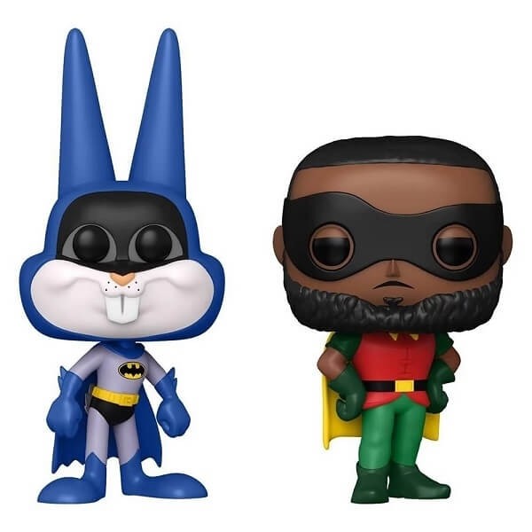Funko POP Movies Space Jam 2 - Bugs Bunny as Batman & LeΒron James as Robin 2-Pack Vinyl Figures