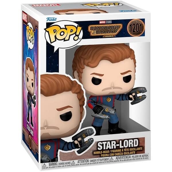 Funko POP Marvel Guardians of the Galaxy Vol. 3 - Star-Lord 1201 Bobble-Head