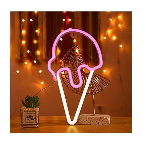 Επιτοίχιο Διακοσμητικό Led Παγωτό - Ice Cream Decoration Lamp USB