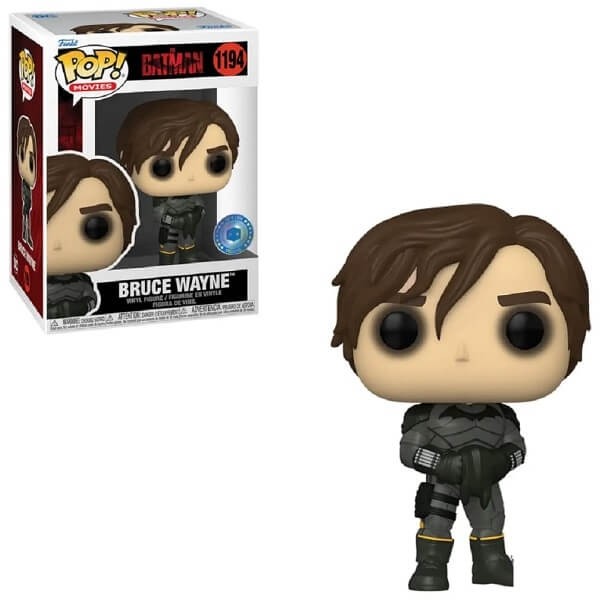 Funko POP Movies The Batman - Bruce Wayne 1194 Vinyl Figure Pop in A Box Exclusive