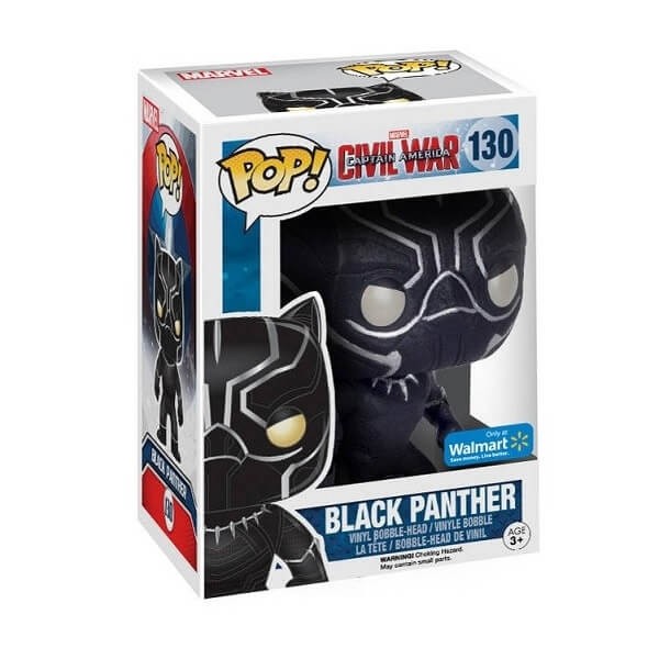 Funko POP Movies Captain America Civil War - Black Panther 130 Vinyl Walmart Exclusive