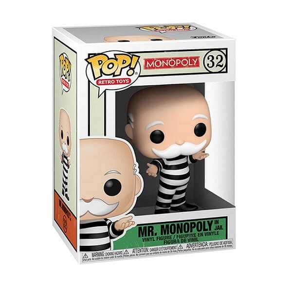 Funko POP Retro Toys Monopoly - Mr. Monopoly in Jail 32 Vinyl Figure