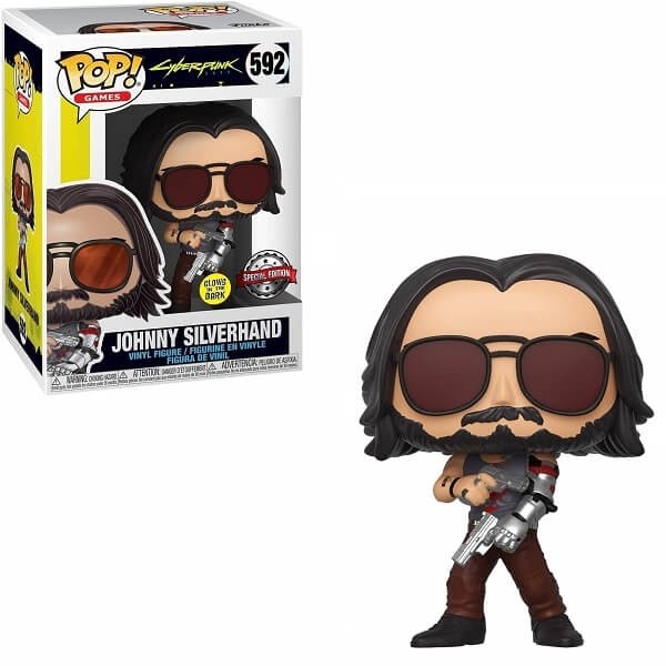 Funko POP Games Cyberpunk 2077 - Johnny Silverhand GiTD 592 Vinyl Figure Special Edition Exclusive