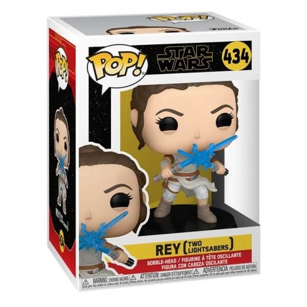 Funko POP Movies Star Wars - Rey (Two Lightsabers) 434 Bobble-Head