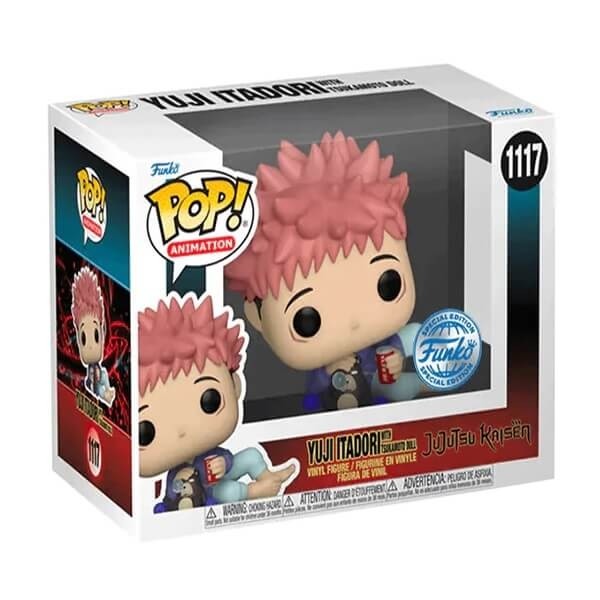 Funko POP Animation Jujutsu Kaisen - Yuji Itadori with Tsukamoto Doll 1117 Vinyl Figure Special Edition Exclusive