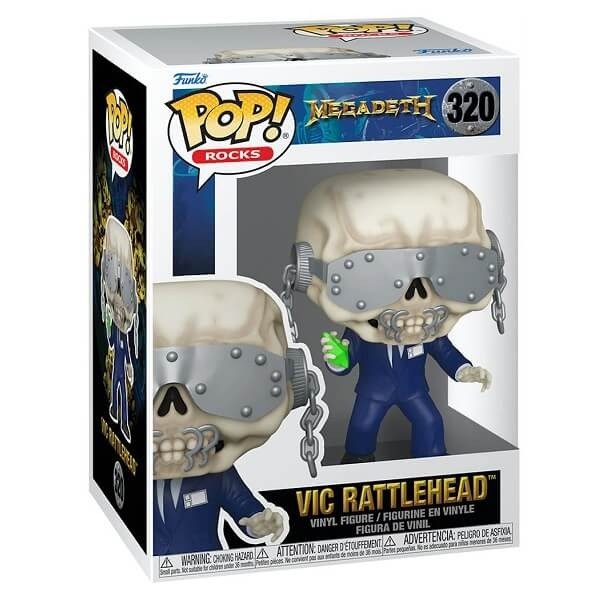 Funko POP Rocks Megadeth - Vic Rattlehead 320 Vinyl Figure