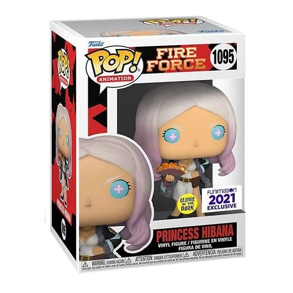 Funko POP Animation Fire Force - Princess Hibana GiTD 1095 Vinyl Figure Funimation 2021 Exclusive
