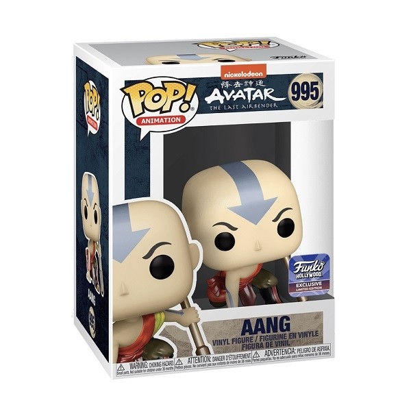 Funko POP Animation Avatar The Last Airbender - Aang Metallic 995 Vinyl Figure Funko Hollywood Exclusive