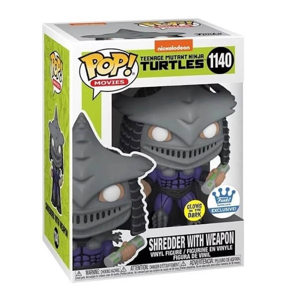 Funko POP Movies Teenage Mutant Ninja Turtles - Shredder with Weapon GiTD 1140 Vinyl Figure Funko Shop Exclusive