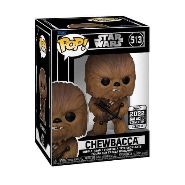 Funko POP Movies Star Wars - Chewbacca 513 Bobble-Head 2022 Galactic Convention Exclusive