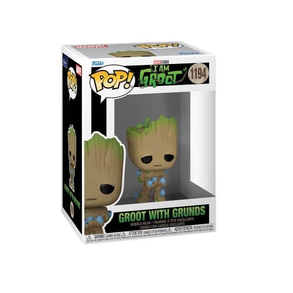 Funko POP Marvel I Am Groot - Groot with Grunds 1194 Bobble-Head