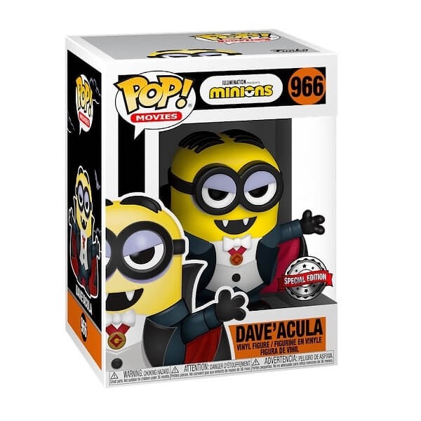 Funko POP Movies Minions - Dave'acula 966 Vinyl Figure Special Edition
