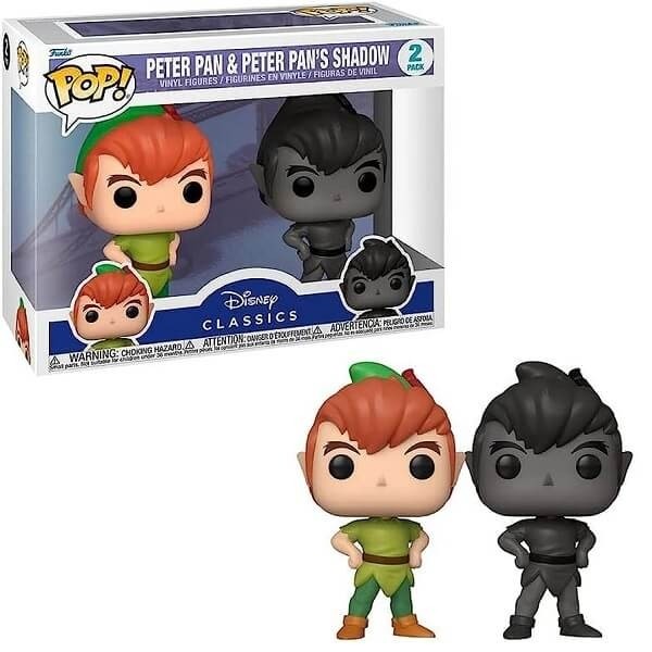 Funko POP Disney Classics - Peter Pan & Peter Pan's Shadow 2-pack Vinyl Figures Special Edition Exclusive