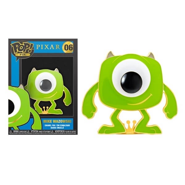 Funko Pop Pins Disney Pixar Monsters, Inc. - Mike Wazowski 06 Large Enamel Pin