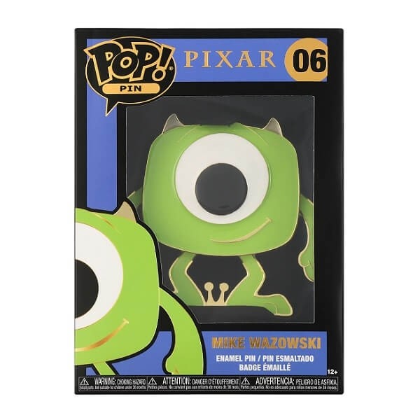 Funko Pop Pins Disney Pixar Monsters, Inc. - Mike Wazowski 06 Large Enamel Pin