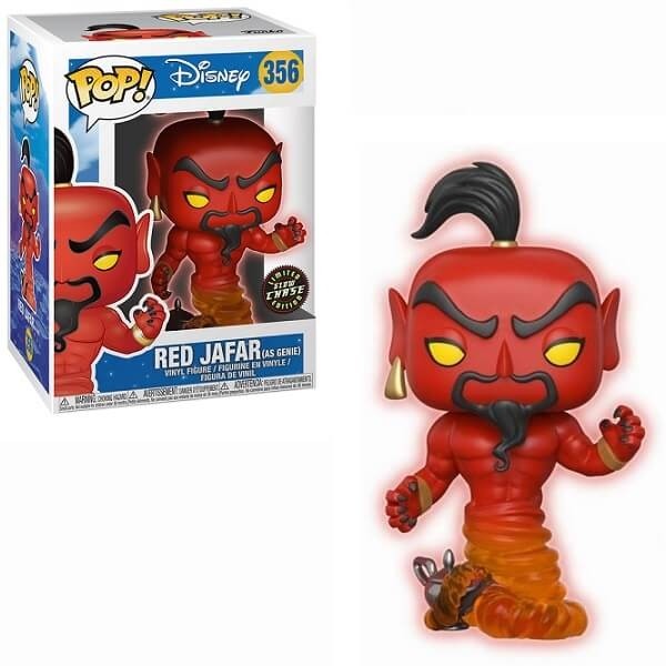 Funko POP Disney Aladdin - Red Jafar as Genie 356 GiTD Chase Vinyl Figure Limited Edition