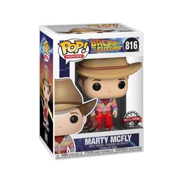 Funko POP Movies Back to the Future III - Marty McFly 816 Vinyl Figure Special Edition Exclusive