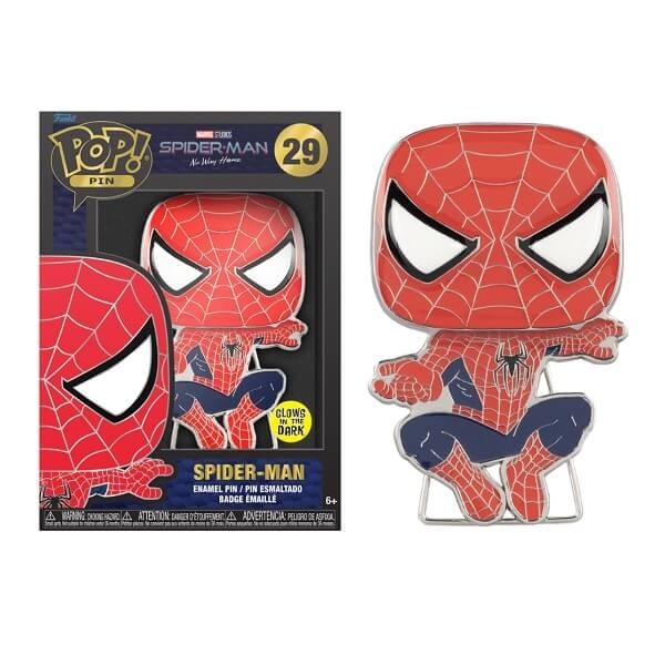 Funko Pop Pins Marvel Spider Man No Way Home - Spider-Man GiTD 29 Large Enamel Pin