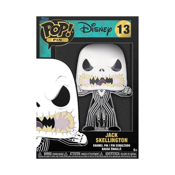 Funko Pop Pins Disney Nightmare Before Christmas - Jack Skellington 13 Large Enamel Pin