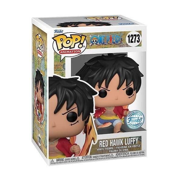 Funko POP Animation Bundle of 2 One Piece - Red Hawk Luffy 1273 & Chase Vinyl Figures Special Edition Exclusive