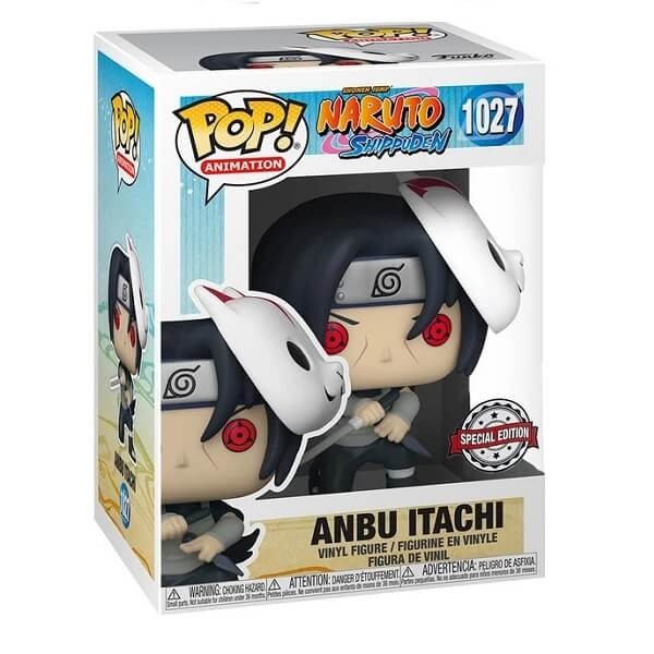 Funko POP Animation Bundle of 2 Naruto Shippuden - Anbu Itachi 1027 & Chase Vinyl Figures Special Edition Exclusive