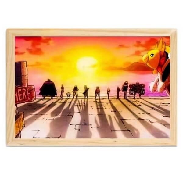 Διακοσμητικό Φωτιστικό LED με Ξύλινη Κορνίζα One Piece 23x32cm